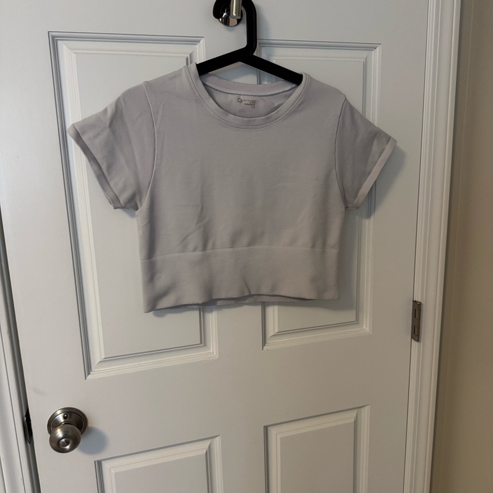 Gray Women's Crop Top